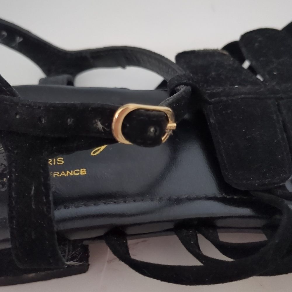 ROBERT CLERGERIE Black Suede Sandals - Picture 6 of 11